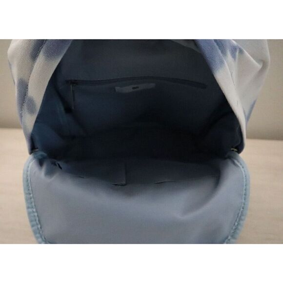 BP. Women's One Size Blue/White Adjustable Shoulder Strap Canvas Backpack - Picture 7 of 10